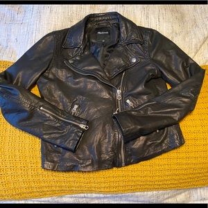 Madewell Washed Leather Motorcycle Jacket